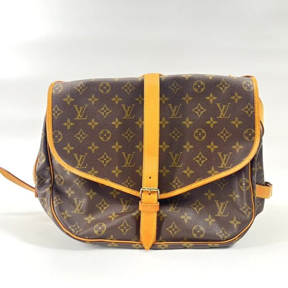 🔥LARGE🔥 Authentic Louis Vuitton Saumur 35 Crossbody Shoulder Bag Boho Soho - Picture 5 of 16